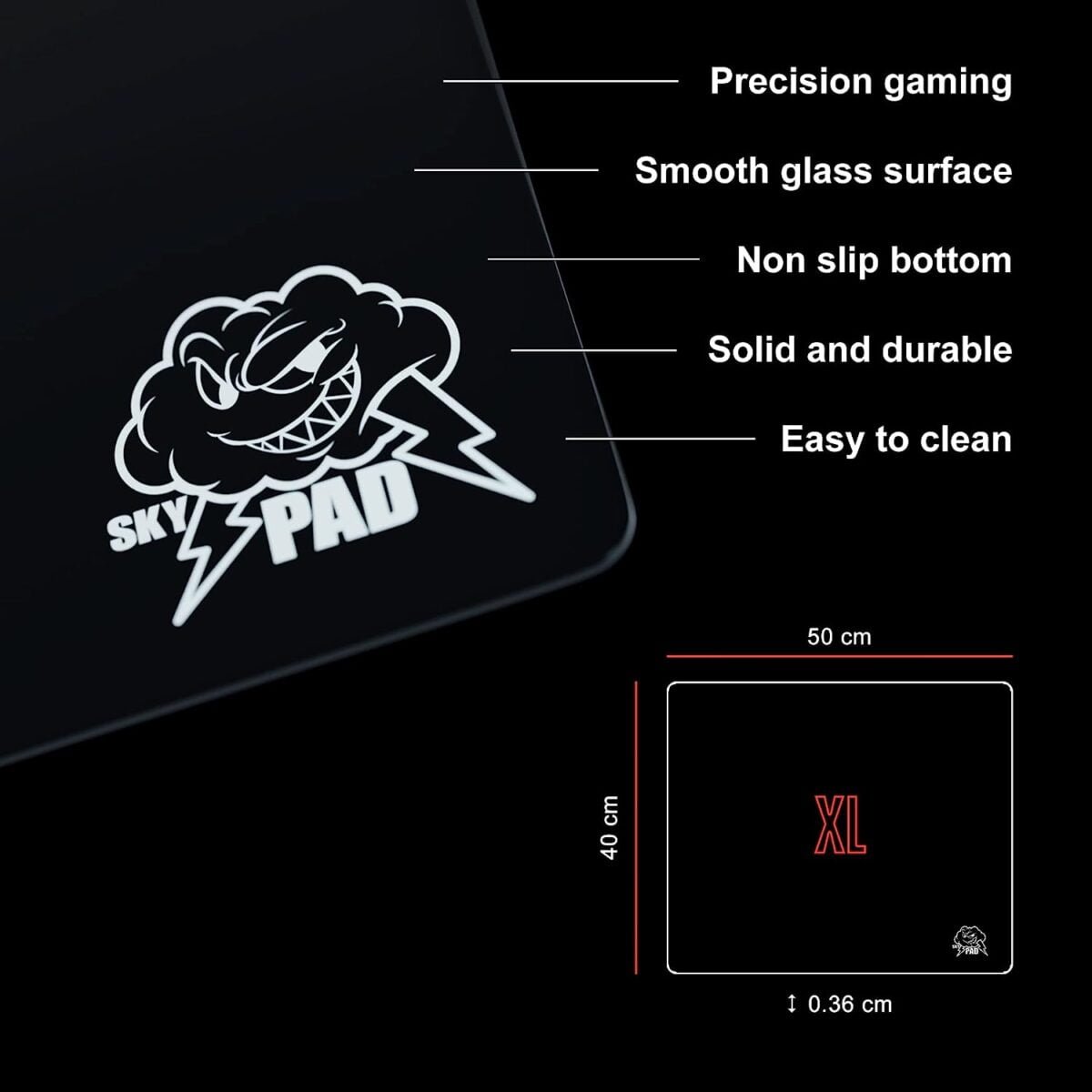 SkyPAD Glass 3.0 XL Gaming MousePad morocco