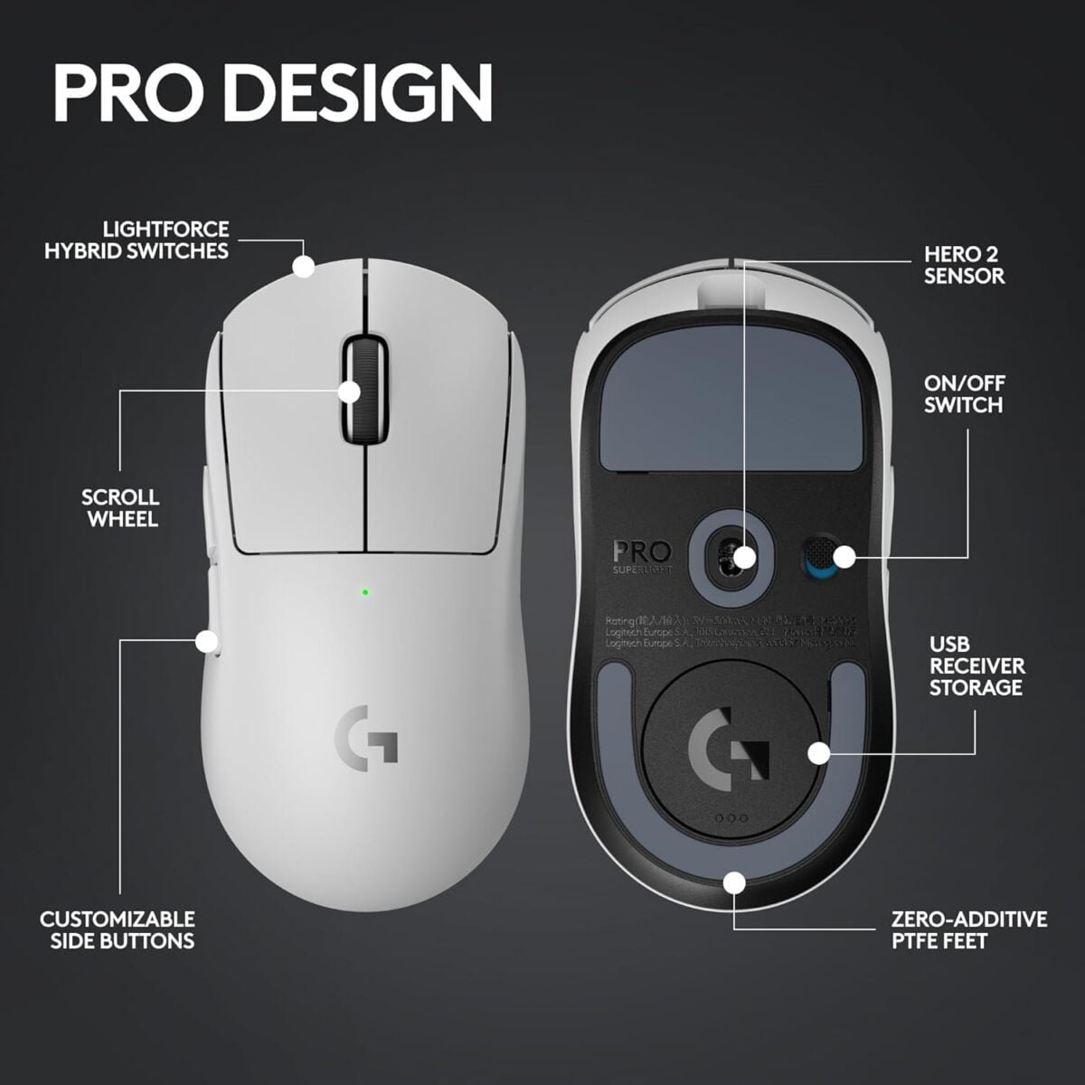 Logitech G PRO X Superlight 2 Wireless Gaming Mouse maroc