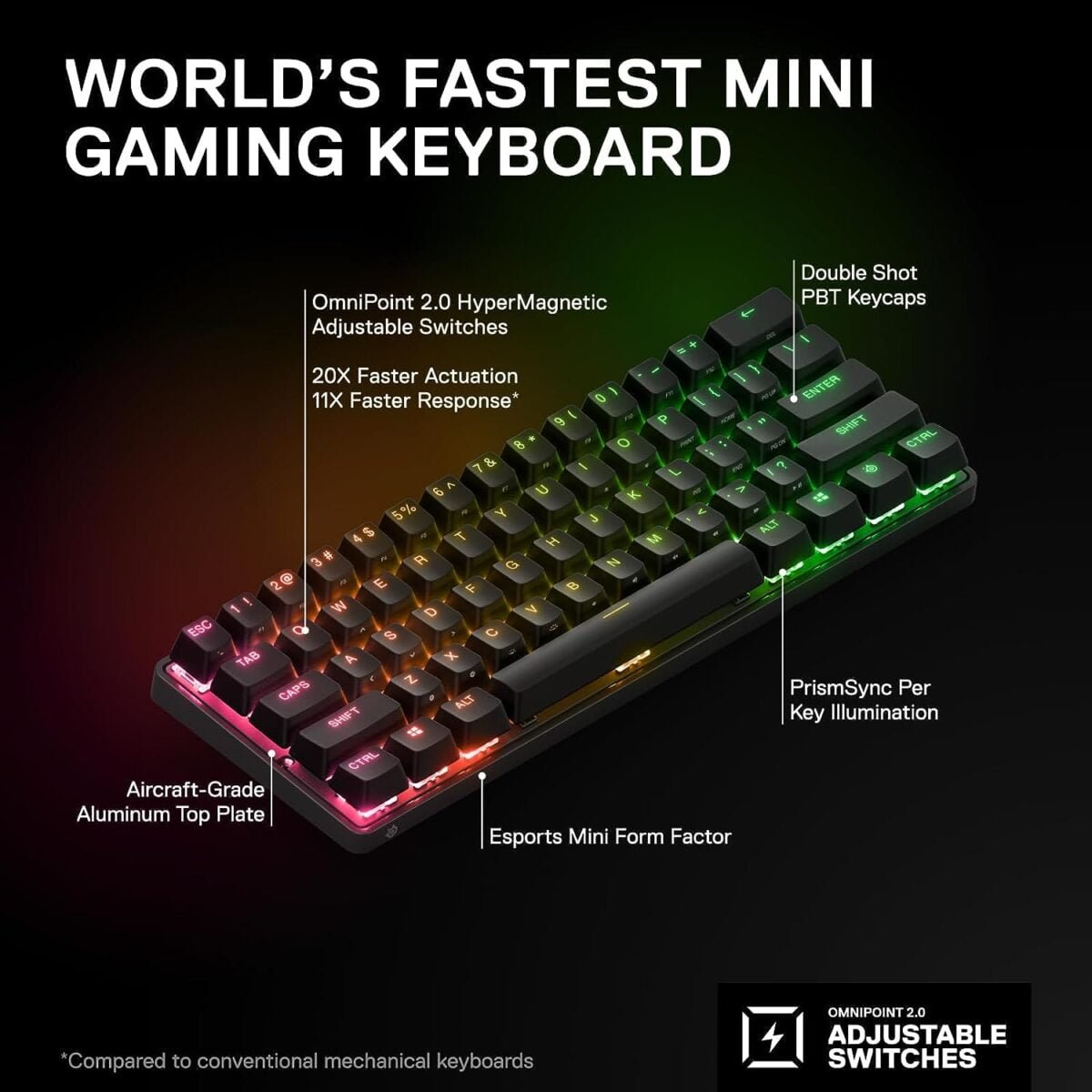 SteelSeries Apex Pro Mini Wireless Keyboard morocco