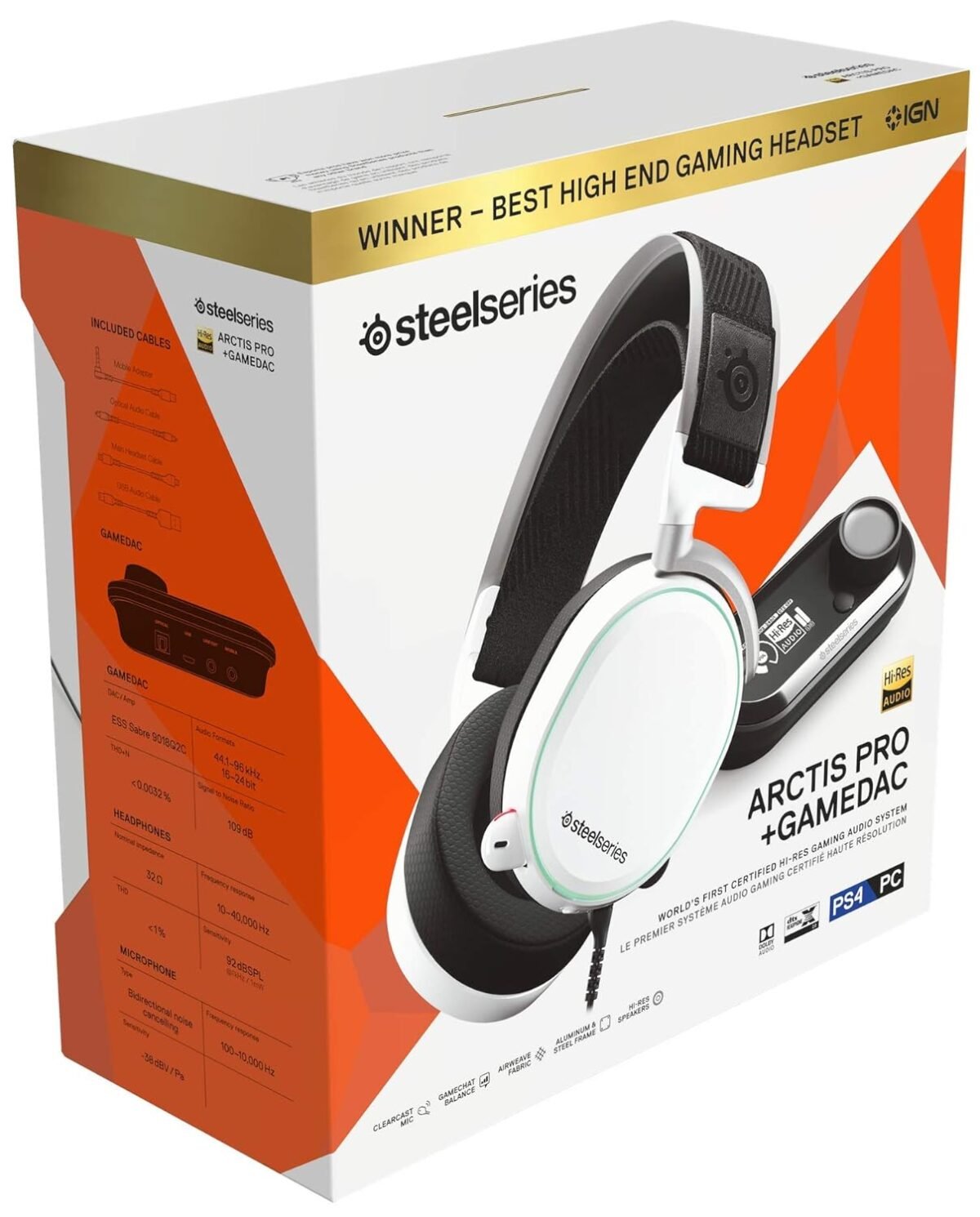 Steelseries Arctis Pro + GameDAC Wired Headset maroc