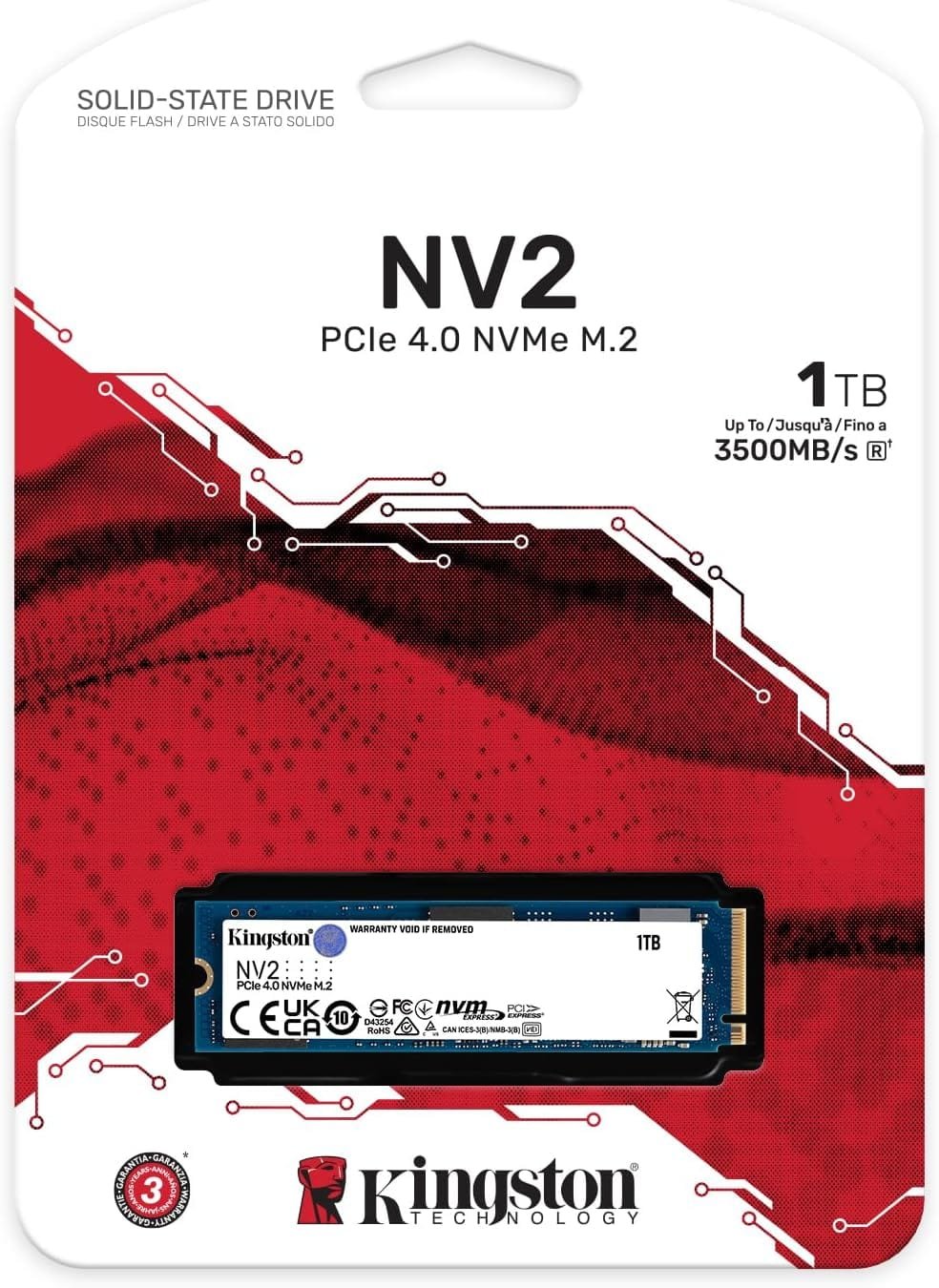 Kingston NV2 1TB NVMe SSD