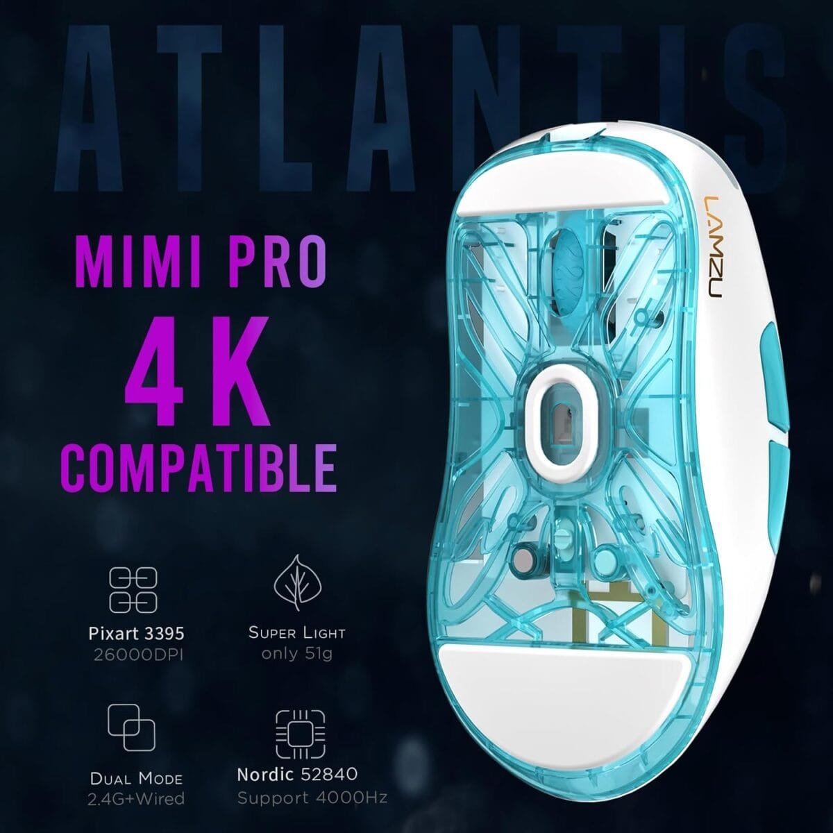 Lamzu Atlantis Mini Pro Wireless morocco